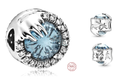 Charm Sterling Silber 925 Disney Ice Kingdom, Frozen Winter Kristall, Perle für Armband