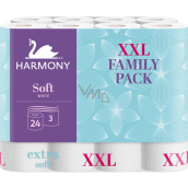 Harmony Soft weißes unperforiertes Toilettenpapier 15,7 m 3lagig 24 Stück