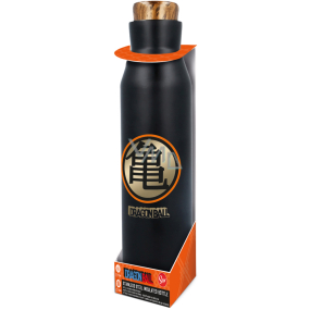 Degen Merch Dragon Ball Edelstahl-Thermoflasche schwarz 580 ml