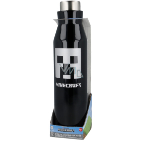 Degen Merch Minecraft Thermoflasche aus Edelstahl schwarz 580 ml
