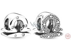 Charm Sterling Silber 925 Tierkreiszeichen der Waage, Perle für Armband