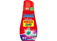 Somat All in 1 Power Gel Hygiene Frisches Spülmaschinengel für hygienische Sauberkeit und strahlenden Glanz 80 Dosen 2 x 720 ml, Duopack