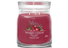 Yankee Candle Black Cherry - Reife Kirsche duftende Kerze Signature medium Glas 2 Dochte 368 g