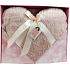 Albi Plüsch-Kissen in Box Herz rosa 36 x 30 cm
