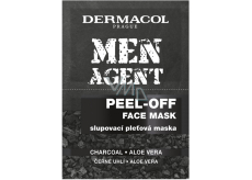 Dermacol Men Agent Peel-off-Gesichtsmaske für Männer 2 x 7,5 ml