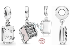 Charm Sterling Silber 925 Kofferöffnung, Reise-Armband-Anhänger