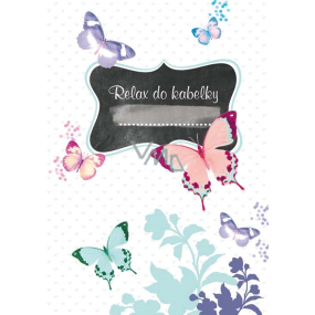 Ditipo Relax für Handtasche Schmetterling kreatives Notizbuch 16 Blätter, Format A6 15 x 10,5 cm