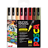Posca Universal-Acrylmarker-Set 0,9 - 1,3 mm Herbstmischung aus Erdtönen 8 Stück PC-3M