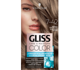 Schwarzkopf Gliss Color Haarfarbe 7-42 Natural Beige Blonde 2 x 60 ml