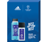 Adidas UEFA Champions League Best of The Best parfümiertes Deo-Glas 75 ml + Duschgel 250 ml, Kosmetikset für Männer