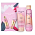 Sanctuary Spa Duschgel Lilie und Rose 150 ml + Körperpeeling 100 ml, Kosmetikset für Frauen