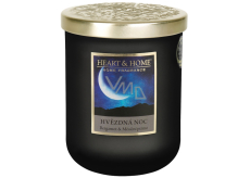 Heart & Home Starry Night Soja-Duftkerze groß brennt bis zu 75 Stunden 320 g