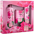 Rose of Bulgaria Shampoo mit Rosenwasser für Haare 330 ml + Toilettenseife 100 g + Handcreme mit Rosenwasser 75 ml, Kosmetikset für Frauen