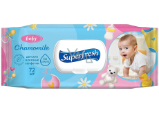 Superfresh Kamille Feuchttücher für Kinder 72 Stück