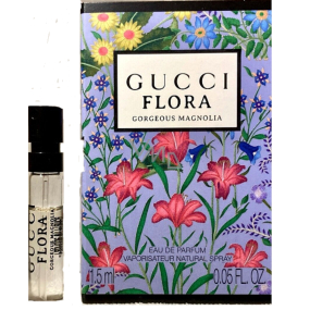 Gucci Flora Gorgeous Magnolia Eau de Parfum 1,5 ml mit Spray, Fläschchen