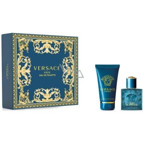 Versace Eros pour Homme Eau de Toilette 30 ml + Duschgel 50 ml, Geschenkset für Männer