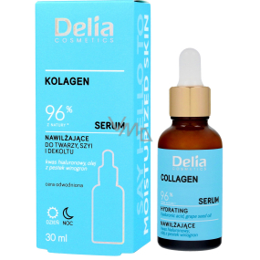 Delia Cosmetics Collagen 96% Feuchtigkeitsserum für Gesicht, Hals und Dekolleté mit Kollagen 30 ml