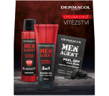 Dermacol Men Agent Eternal Victory 3in1 Duschgel 250 ml + Deo-Spray 150 ml + Peeling-Gesichtsmaske 2 x 7,5 ml, Kosmetik-Set für Männer