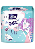Bella For Teens Ultra Sensitive Damenbinden mit Flügeln 10 Stück