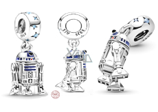 Charms Sterling Silber 925 Marvel Star Wars Droide R2-D2, Armband Anhänger