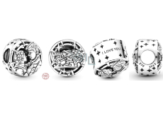 Charme Sterling Silber 925 Marvel Star Wars Han Solo und Leia, Perle auf Armband Film