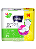 Bella Perfecta Slim Green hauchdünne Damenbinden mit Flügeln, geruchsneutralisierend 14 Stück