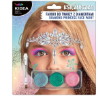 Kidea Princess Gesichtsfarben + Pinsel + Strasssteine, Kreativ-Set