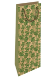 Nekupto Geschenktasche für Flasche 15 x 40 cm Vierblättrige Kleeblätter