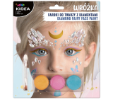 Kidea Fairy Gesichtsbemalung + Pinsel + Diamanten, Kreativ-Set