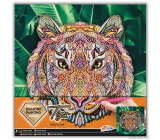 Grafix Orient - Tiger-Diamant-Malerei auf Strasssteinen, Kreativ-Set, empfohlen ab 6 Jahren