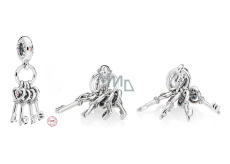 Charms Sterling Silber 925 Schlüssel zur Liebe 4in1, Liebesarmband Anhänger