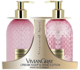 Vivian Gray White Musc Ananas Luxus-Flüssigseife mit Spender 300 ml + Luxus-Handlotion mit Spender 300 ml, Kosmetikset
