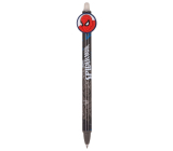 Colorino Gummierter Stift Spiderman schwarzer Kopf auf weißem Hintergrund, blaue Mine 0,5 mm
