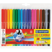 Centropen Colour World Abwaschbare Marker (Marker) 18 Stück