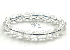 Azeztulit Kristall Armband 9,7 - 10,5 mm / 16 - 17 cm Hochfrequenz Energie