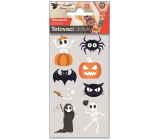 Tätowierungsaufkleber Halloween Skelett 6 x 10 cm