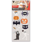 Tätowierungsaufkleber Halloween Skelett 6 x 10 cm