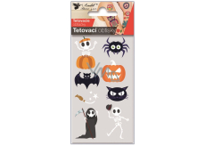 Tätowierungsaufkleber Halloween Skelett 6 x 10 cm