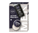 Nivea Men Active Protect Feuchtigkeitscreme 75 ml + Nivea Active Clean Duschgel 250 ml, Pflegeset für Männer
