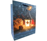 Nekupto Weihnachtstasche WBL 2438 blau CZ/xSK/HU