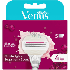 Gillette Venus Comfortglide Sugarberry náhradní hlavice 4 kusy