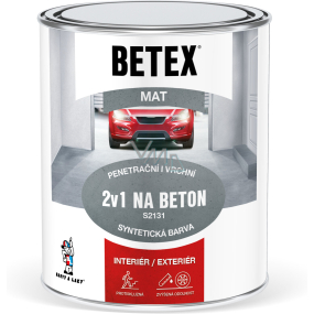Betex S2131 2v1 základní i vrchní barva na beton 0840 červenohnědá, 800 g Betex S2131 2v1 základní i vrchní barva na beton 0840 červenohnědá, 800 g