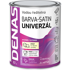 DENAS UNIVERZÁL-SATIN Deckfarbe für Holz, Metall und Beton, 0610 crème, 0,7 kg DENAS UNIVERZÁL-SATIN Deckfarbe für Holz, Metall und Beton, 0610 crème, 0,7 kg