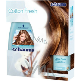 Schauma Cotton Frisches Haarshampoo 250 ml + spülfreie Pflege 200 ml, Kosmetikset