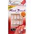 Vidanail Real French Künstliche Nägel für French Manicure 24 Stück Silber