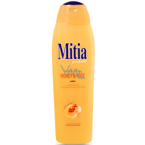 Mitia Creme Bad Honig & Milch mit Honigextrakten Badeschaum 750 ml