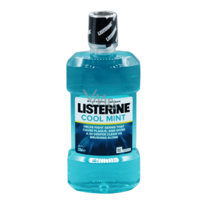 Listerine Cool Mint Mundwasser antiseptisches Mundwasser für frischen Atem 500 ml