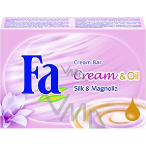 Fa Cream & Oil Silk und Magnolia feste Toilettenseife 100 g