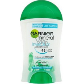 Garnier Mineral Invisi Clear Antitranspirant Deo-Stick für Frauen 40 ml