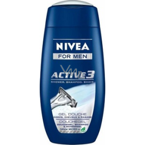 Nivea Men Active 3 Duschshampoo 250 ml + Rasiergel Kosmetikset